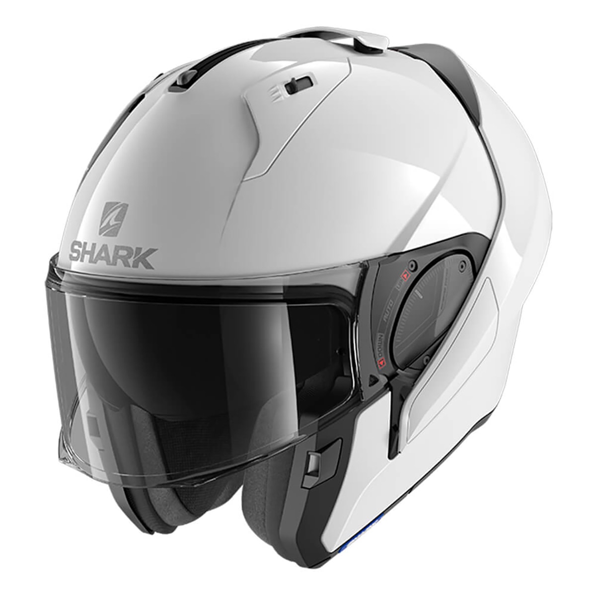 SHARK Evo-ES Blankシステムヘルメット ホワイト インカム装備 Capacete Shark Evo ES Blank - Sacramento