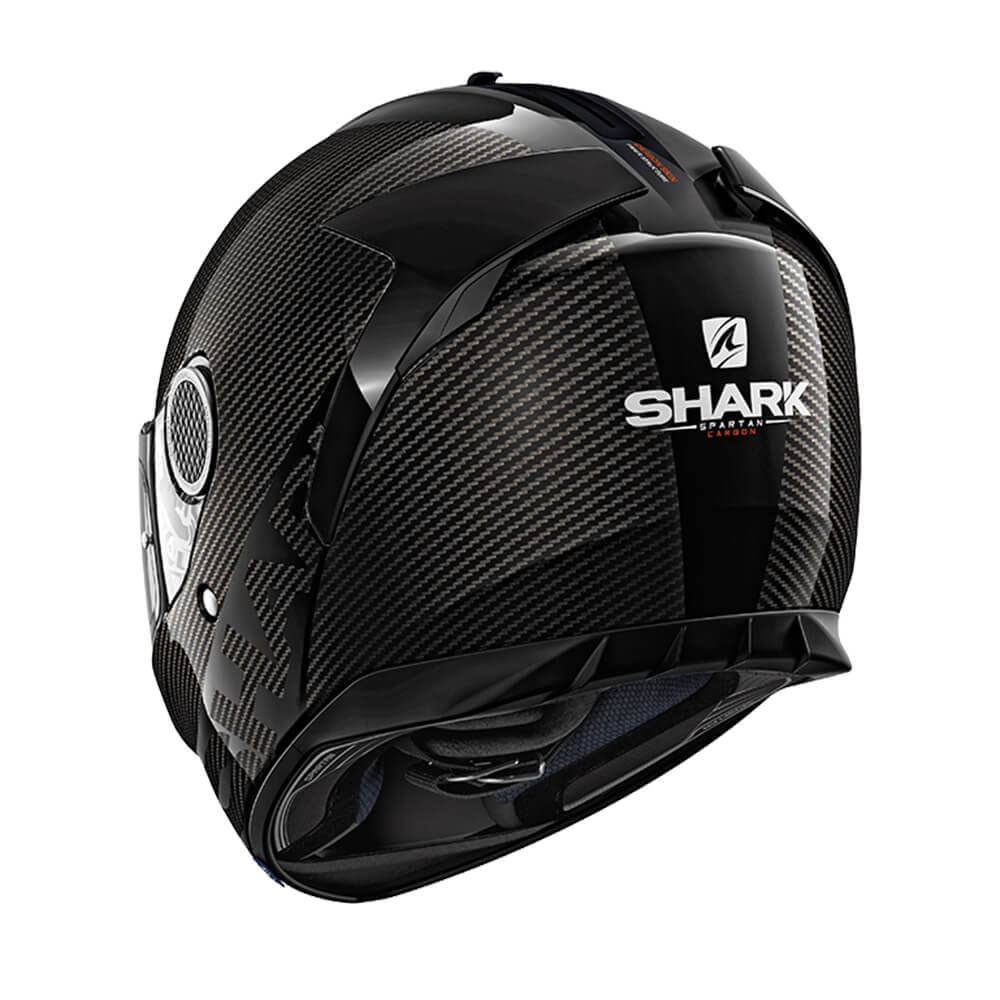 美品SHARK SPARTAN CARBON SKIN ヘルメット フルフェイス シャークより、圧倒的な存在感のカーボンへルメット「SPARTAN CARBON
