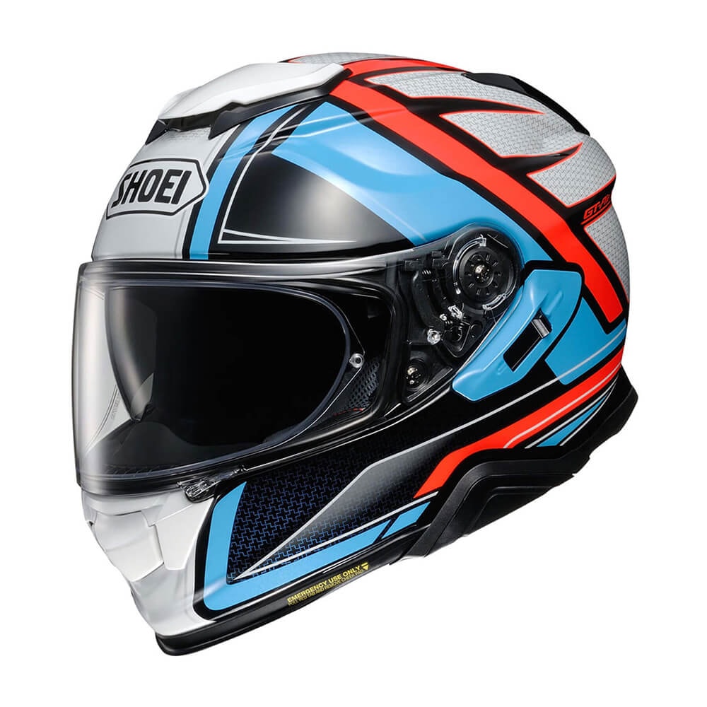 capacete shoei gt air 2 GT-AIR II SpazCycle glare protection and a new first position shield opening for advanced ventilation and defogging Shoei GT-Air II Emblem Helmet