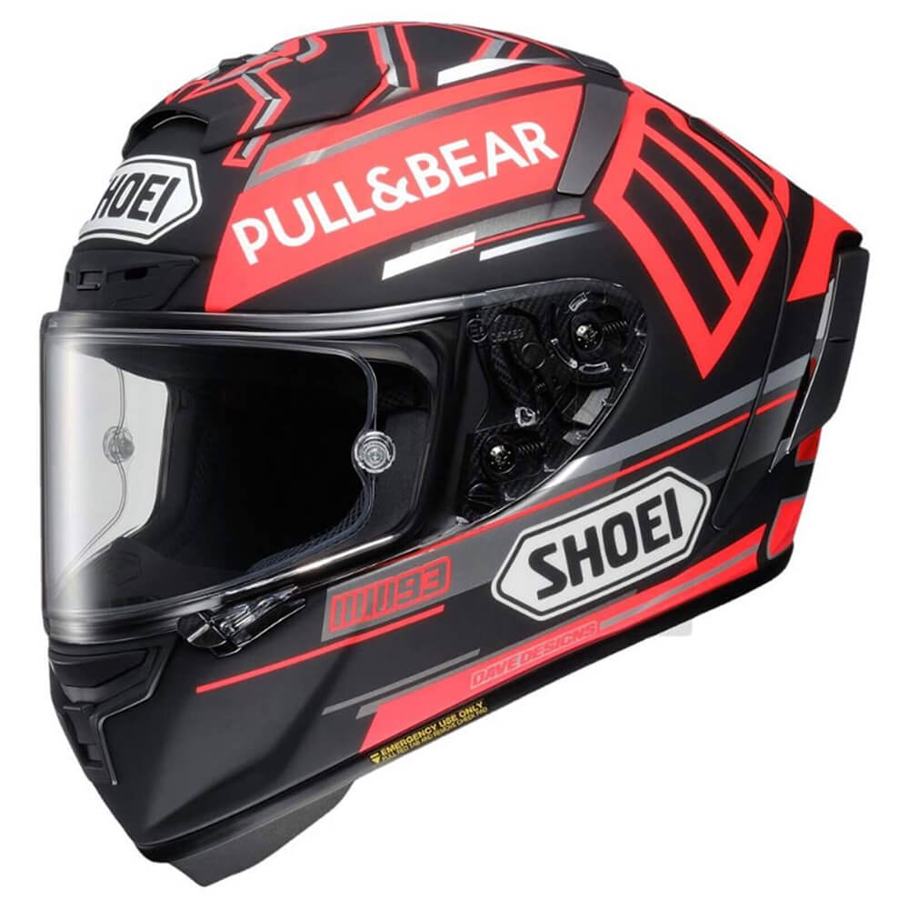 セキュリティ・セーフティ SHOEI X-Fourteen MARQUEZ BLACK CONCEPT Capacete Shoei X-Spirit 3 Marquez Black Concept Tc-1 - Sacramento