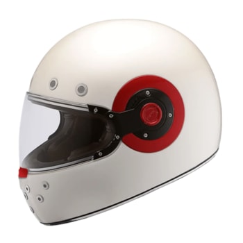 Capacete SMK Retro Pearl White Gl130