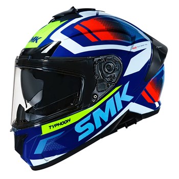 Capacete SMK Typhoon Blue White Red GL543
