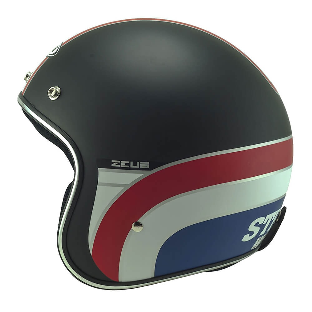 Capacete Zeus 380H Solid Black K63 Red