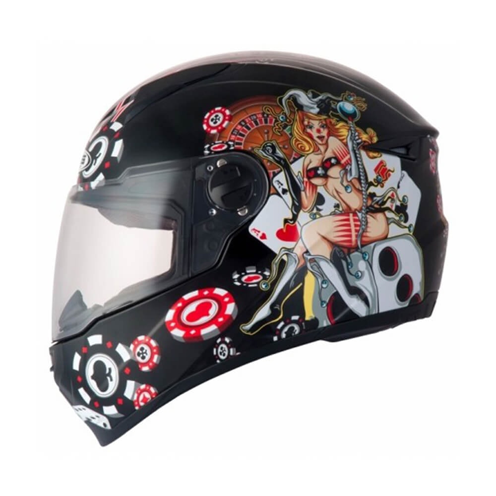 Capacete Zeus 811 Solid Black Al7 Poker - Sacramento