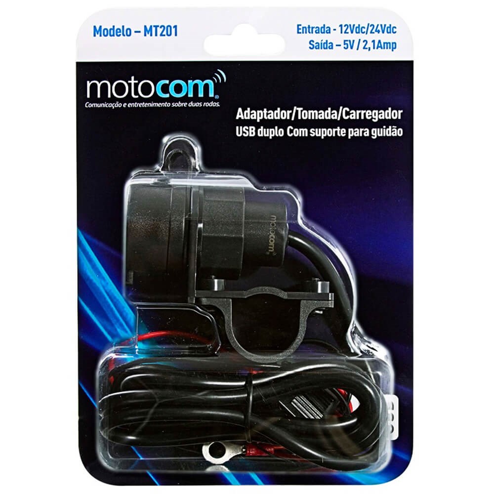 Carregador USB Motocom MT201