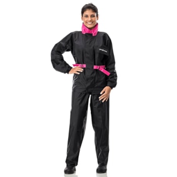 Conjunto Capa de Chuva Pantaneiro Nylon Feminino Luxo (1.900)