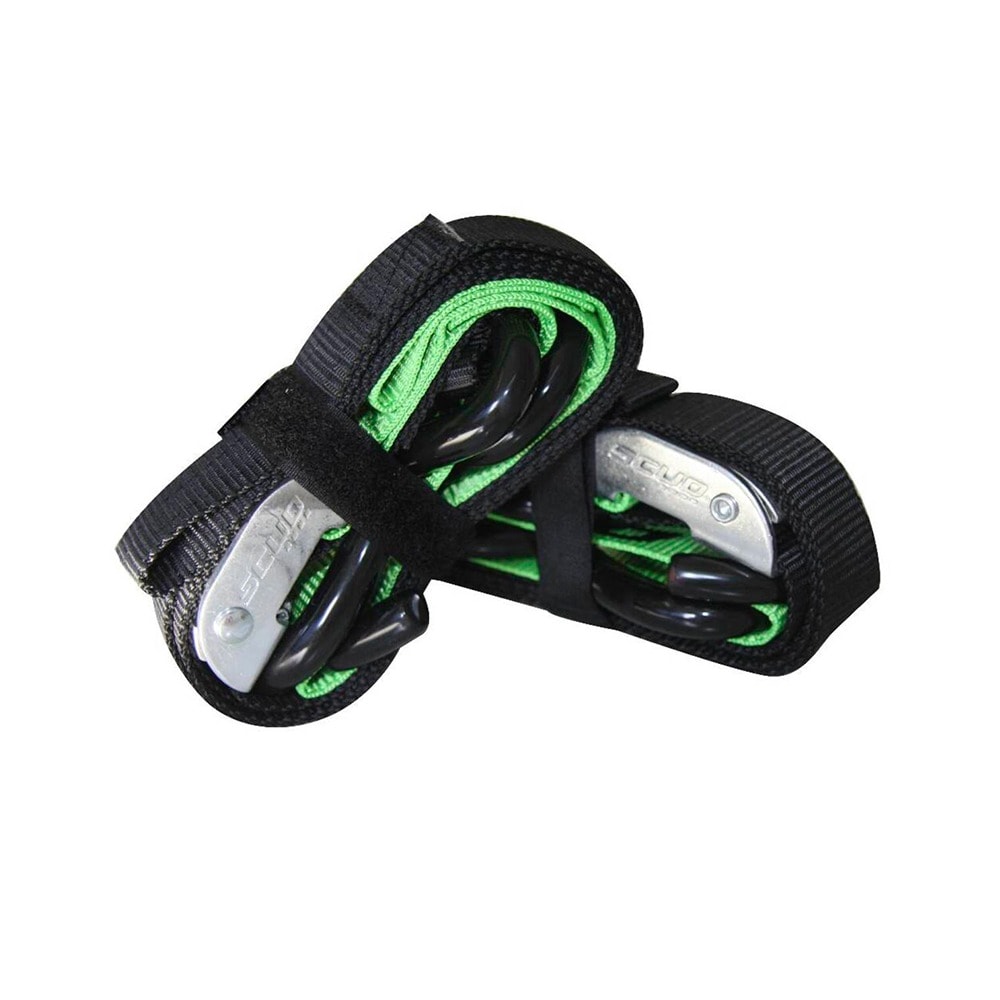 Esticador 30 mm c/Pres Reforc c/2 Ganchos Verde Neon (Par) - Scud 10200009
