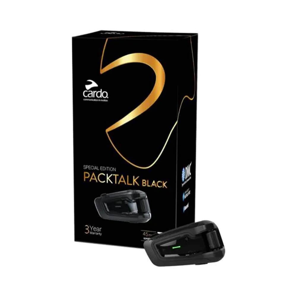 Intercomunicador Cardo Packtalk Black Edition Single (1 Peça