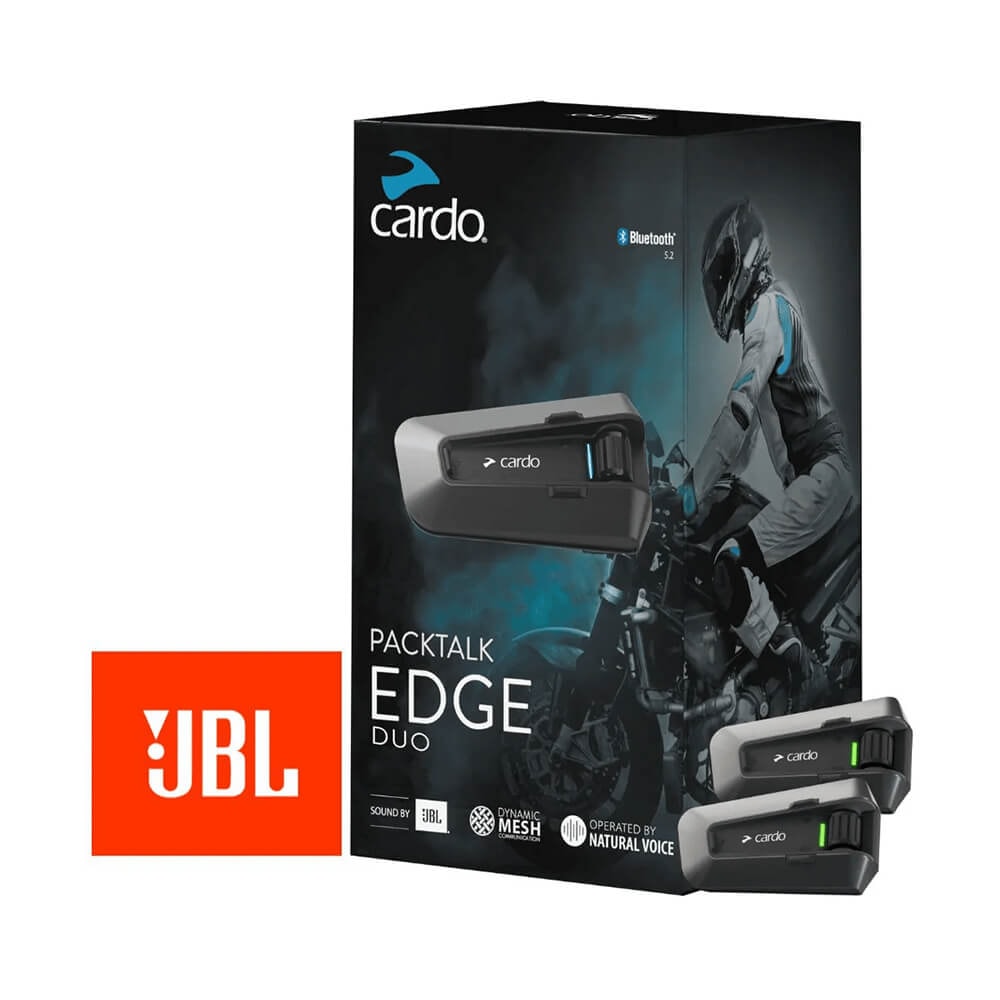 【Ryouhei】CARDO PACKTALK EDGE DUO2セット Intercomunicador Cardo Packtalk Edge Duo (2 Peças) - Sacramento