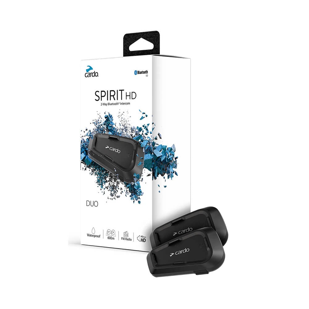 cardo SPIRIT Bluetoothヘッドセット Intercomunicador Cardo Spirit HD DUO (2 Peças) - Sacramento