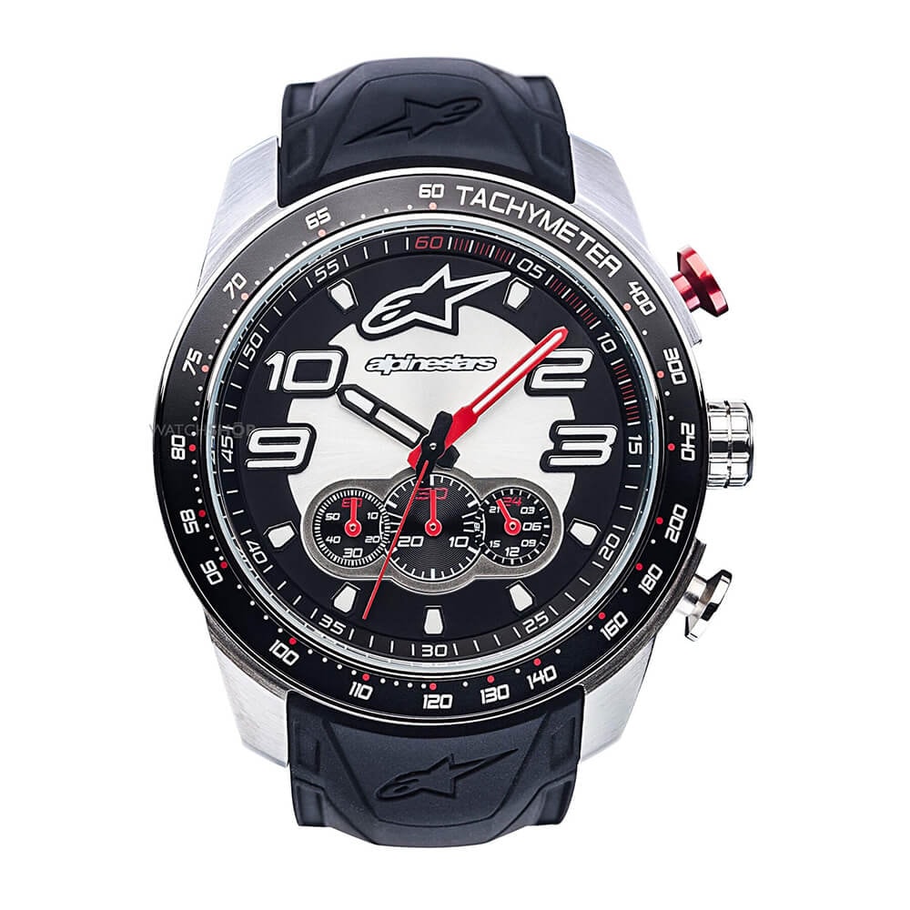 Relógio Alpinestars Tech Chrono Prt Silic Pto/Aço