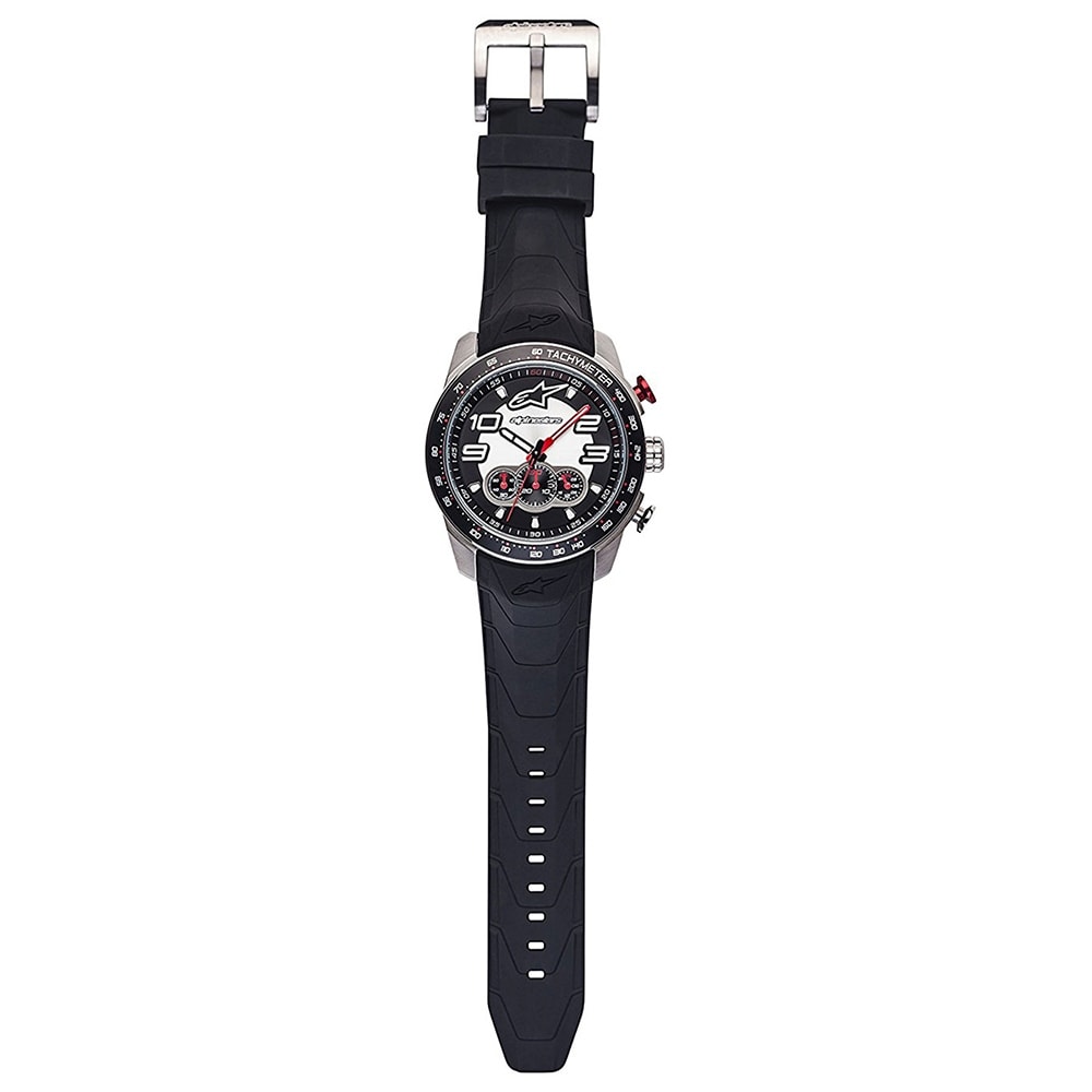 Relógio Alpinestars Tech Chrono Prt Silic Pto/Aço