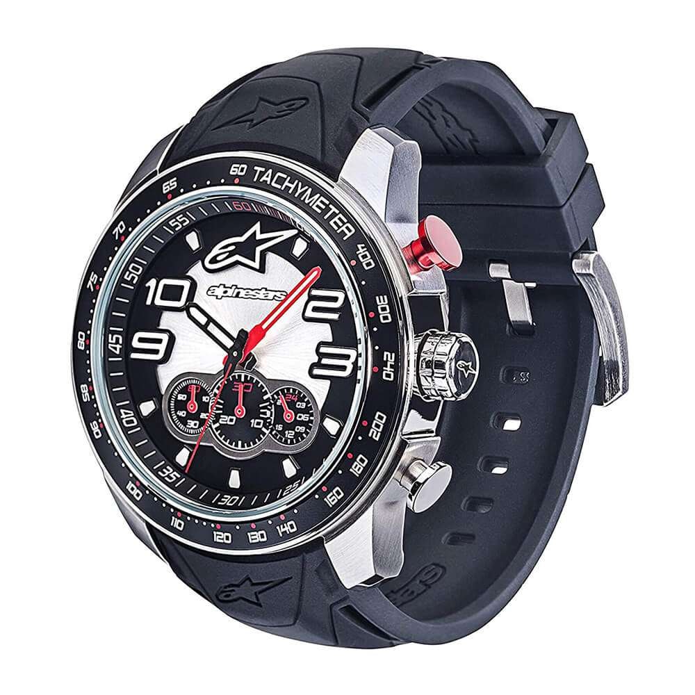 Relógio Alpinestars Tech Chrono Prt Silic Pto/Aço