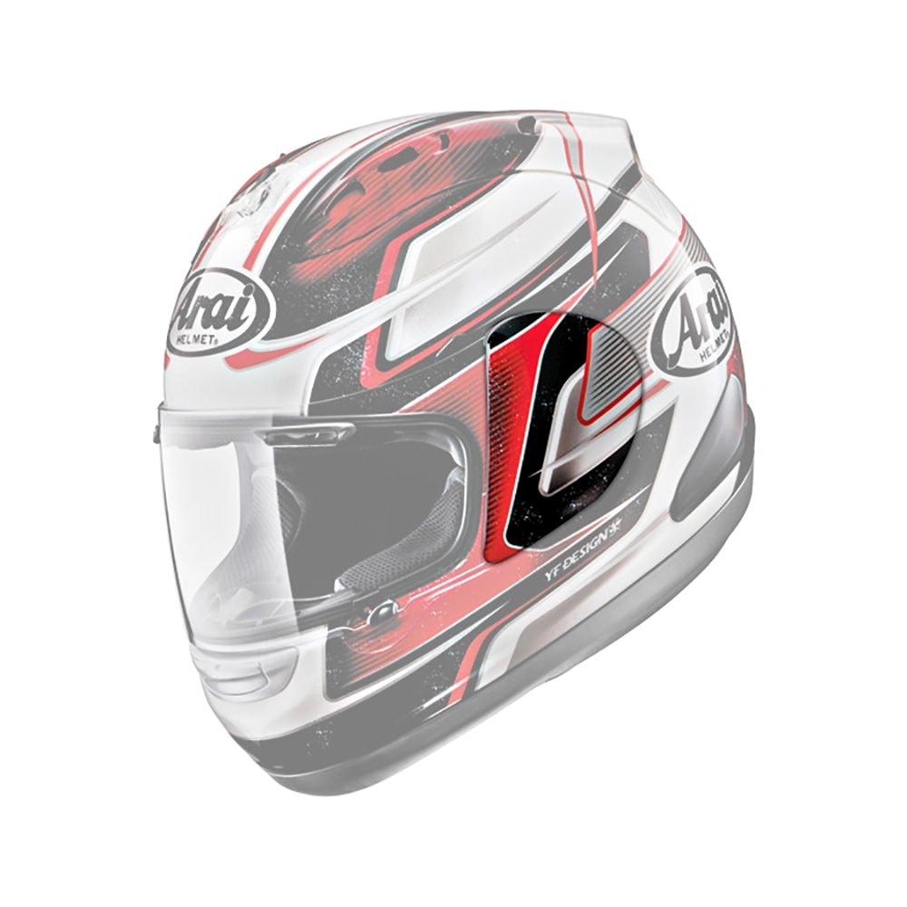 Tampa Lateral Arai RX-7 GP / Axces 2 / Chaser Dani 26 Red